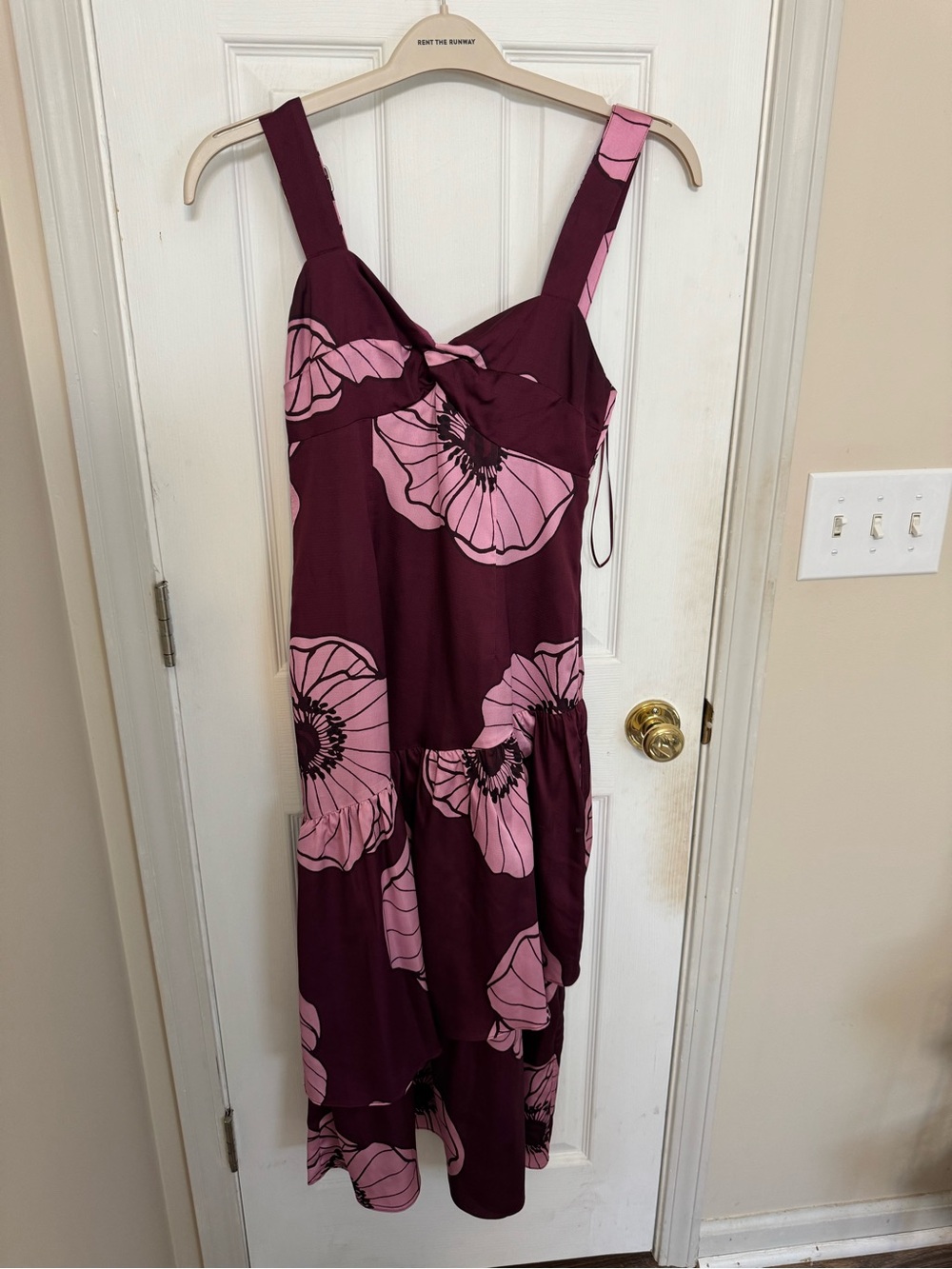 Adelyn Rae Calla Floral Tiered Midi Dress